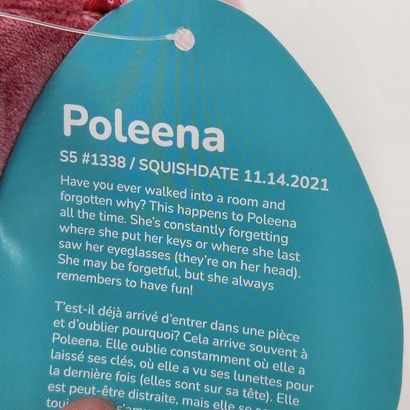 POLEENA DINOSAUR DINO S5" Soft Plush Squishmallow Kellytoy Collectible Tie Dye - Picture 7 of 7